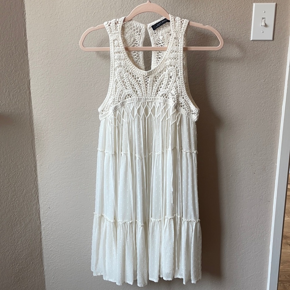 Zara Mini Macrame Dress
